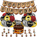 Miniatyrbilde 1 av 5: Harry Potter-tema bursdagsfest dekorasjoner banner ballonger kake kort topper sett