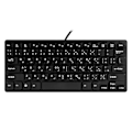 Miniatyrbilde 1 av 5: Kvalitets USB-tastatur med arabisk/engelsk tospråklig for nettbrett/Windows PC/bærbar PC/iOS/Android