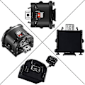 Miniatyrbild 5 av 5: 2 Motion Plus Adapter Sensor för Wii Fjärrkontroll, Motion Plus Adaptor Accelerator Ersättning för Wii Motion Plus Adapter Black