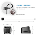 Pikkukuva 2 / 5: Latausjohto Fitbit Versa 2:lle (ei Versa/Versa Litelle), USB-latauskaapeli teline Versa 2 terveys- ja kuntokellolle