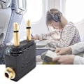 Miniatyrbilde 5 av 5: 4-pakks flyadapter for hodetelefoner, flyadaptere for hodetelefoner, gullbelagt 3,5 mm jack