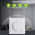Miniatyrbilde 2 av 5: LED-dimmersbryter, Flushmontert Dimmer for Dimmbare LED og Halogen, 5-300 W Dimmerbryter LED, Fasekontroll Dimmer