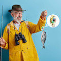 Miniatyrbillede 5 af 5: 10 Stk. LED Fiskelokker Fiskeskeer Lysende Agn Blink