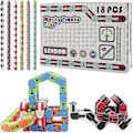 Miniatyrbilde 3 av 5: 18 Pakke Wacky Tracks Snap And Click Fidget Leker Finger Sensoriske Leker, 24 Lenker Slange Puslespill for Stresslindring, Festposefyll, Festutstyr