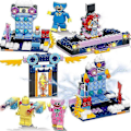 Miniatyrbilde 1 av 4: 4 i 1 sett Poppy Play Time minifigurer leketøy Huggy Wuggy byggeklosser