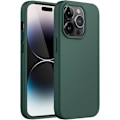 Miniatyrbild 1 av 6: iPhone 14 Pro Silikonskal, för 6,1 tum (ungefär 6,1 cm), Silkeslen Mjuk Känsla Fullständigt Skydd, Stötsäkert Skyddsfodral, med Mikrofiberfoder Pine Green