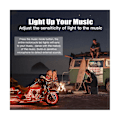 Miniatyrbillede 2 af 5: Motorcykel LED Underglow Kit, RGB Strips Lys Vandtæt Til, 12 stk