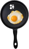 Funny Fried Egg Phone Case, Creative Frying Pan Phone Cover for iPhone 14 Pro, Silicone Case iPhone 14 Pro