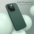 Miniatyrbilde 4 av 6: iPhone 14 Pro Silikondeksel, for 6,1 tommer (ca. 6,1 cm), Silkemyk Full Body-deksel, Støtsikkert Beskyttelsesdeksel, med Mikrofiberfôr Pine Green