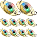 Miniatyrbillede 1 af 5: 10 Stk. LED Fiskelokker Fiskeskeer Lysende Agn Blink