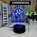 Miniatyrbillede 4 af 5: 3D Lampe Illusion Led Kirby Natlys 7 Farver Unik Børn Kirby Spil 3D Natlys til Børneværelse Indretning USB/Batteridrevet 3D Lys Kirby Lampe med