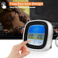 Miniatyrbilde 2 av 5: Berøringsfølsom kjøttsensor Matlagingstermometer BBQ Grill Røyker Termometer Timer Varsel Matlaging Baking Ovn Digital Termometer