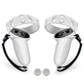 Miniatyrbild 1 av 4: Justerbar Handrem i Läder för Meta Quest 2 Controller Anti-Slip Handband White