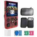 Retro Portabel Linux 4 Tum IPS Videospels Konsol Handhållen Videospelare 64GB Gaming Red