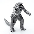 Miniatyrbillede 2 af 5: Mechagodzilla Vs Kong Gigant Godzilla Legetøj 7 Tommer Actionfigur Kongen af ​​Monster Bevægelige Led Dinosaur Fantastisk Drengegift