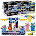 Miniatyrbilde 3 av 4: 4 i 1 sett Poppy Play Time minifigurer leketøy Huggy Wuggy byggeklosser