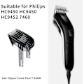 Miniatyrbillede 3 af 5: 2 stk. Hårklippekam Kompatibel Med Philips Hc9450 Hc9490 Hc9452 Hc7460, Justerbar 7-24 mm