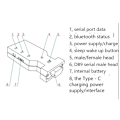 Miniatyrbilde 2 av 5: BT578 V3 RS232 Trådløs hann- og hunnhoved Master-Slave for Total Station Seriell Port Kompatibel Bluetooth-adapter