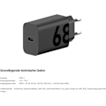 Miniatyrbilde 3 av 3: Motorola MC-682L TurboPower 68W Vegglader USB-C Strømadapter uten kabel Black