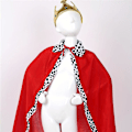 Pikkukuva 3 / 5: Halloween-juhlan Cosplay-kuningaspuvut lapsille, viitta, kaapu, kruunu ja septeri -setti, asut, lahjat Red 90cm