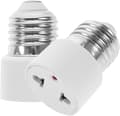 Miniatyrbillede 1 af 2: 2 stk. Lysfatning til stikadapter E27 fatning til 2-benet lysfatningsudtag