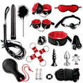 Miniatyrbild 1 av 5: 17-delad uppsättning - Röd BD SM Webbing Strapping Supplies Multi-Piece Set