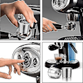 Miniatyrbillede 4 af 5: Genanvendelig Kaffe Kapsel, Rustfrit Stål Kapsel Italiensk Koncentreret Kaffe Filter Kompatibel Med Illy Kaffe Maskine Til X9 X8 X7.1 Y5 Y3 Y1.1 LLWL