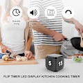 Miniatyrbilde 4 av 5: Cube-Timer Kjøkken Timer Sensor Flip Meditasjon Timer Management og Nedtelling 5-15-25-45 Min Black