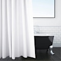 Miniatyrbilde 2 av 4: Ensfarget Dusjforheng Hvit 180 x 220 CM Ekstra Lang