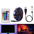 Miniatyrbild 4 av 5: 2m LED-remsa för TV / Ljusloop / LED-remsa - RGB flerfärgad