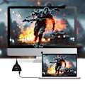 Miniatyrbild 2 av 4: HDMI-ljudkonverter Video Switch Switcher Splitter HDMI Ut Split Signal Adapter 1080P