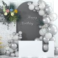 Miniatyrbild 4 av 4: Silverballonger 102 stycken ballonger