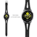 Miniatyrbild 2 av 5: (svart) Läderarmband Kompatibelt med Samsung Galaxy Watch 6/5/4/ Active 2 40mm 44mm Kvinnor, 20mm Snabbspänne Mjukt Läderband fo