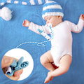 Miniatyrbild 4 av 5: 10-pack napphållare pojkar baby napphållare dragrep set nappkedja klämmor lämpliga för alla nyfödda tandspottning
