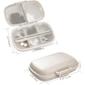 Miniatyrbild 3 av 5: 2-pack Reseförpackning för piller, 8 fack Bärbar Pillask, Fickvänlig Liten Pillask Bärbar Medicin