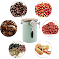 Miniatyrbild 2 av 8: (Svart) Kaffebehållare - Kaffeburk - 1,8L - Kaffebehållare Förvaringsburk - Kaffebehållare Förvaringsburk - Lufttät Kaffebehållare med CO2-avgas - svart