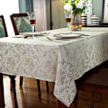 Miniatyrbild 3 av 5: (Sandy, Rektangulär/Lång, 130 x 180 CM (4-6 Platser)) Jacquard Bordduk Blommig Damask Bordduk Sp