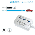 Miniatyrbild 2 av 6: Multiport-adapter 3 USB 3.0-portar USB-adapter