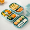 Miniatyrbild 2 av 5: Lunchbox Läckagesäker lunchbox med fack fruktlåda salladslåda