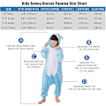 Pikkukuva 2 / 7: Syksy- ja talvi-flanelipuku miehille ja naisille, tähti-kani Koni-kani piirretty yhden osan pyjamapari kotikäyttöön BLUE 140cm