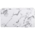 Miniatyrbillede 2 af 4: Vævæskeskrin Cover i PU Læder Rektangulær Vævæskeskrin Holder til Hjemmet eller Kontoret Marble