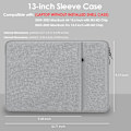 Miniatyrbilde 2 av 6: 13-tommers Laptop Sleeve Etui for 2024-2022 MacBook Air 13,6 tommer med Apple M3 M2 Chip & MacBook Pro 13,3 tommer M2 Chip (Grå)