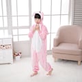 Pikkukuva 7 / 7: Syksy- ja talvi-flanelipuku miehille ja naisille, tähti-kani Koni-kani piirretty yhden osan pyjamapari kotikäyttöön Pink 110cm