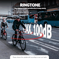 Miniatyrbild 4 av 6: Cykelklocka Mini Cykelklocka Vänster/Höger 100 dB Högt och Doldt Koppar Legering Styrklocka för Cykel Barncykel MTB