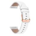 Pikkukuva 1 / 4: Garmin Venu/sq/sq 2/2 Plus -kellolle sopiva 20 mm:n aito hiilikuituinen nahkaremmi, ruusukullan värinen solki White