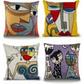 Picasso Kuddfodral - Set om 4