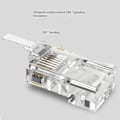 Pikkukuva 5 / 5: 100 kpl 8p8c RJ45 Ethernet-kaapeleita Modulaarinen liitin Verkkoliitäntä