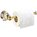 Miniatyrbillede 1 af 7: Poleret Guld Toiletpapirholder, Krystal Toilet Rulleholder Badeværelsestilbehør Moderne Zink Legering Vævsophæng Væghængt