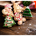 Miniatyrbilde 3 av 7: Julekakeformer i rustfritt stål - Snøfnugg, juletre, reinsdyr, pepperkake mann, snømann for barn