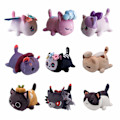Miniatyrbilde 4 av 4: Aphmau Meow Meows Plussj Aphmau Plussj Leke Dukke Gave 25cm - Enhjørning Katt Black and white cat